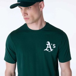 Camiseta verde New Era MLB Oakath verde hombre