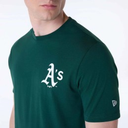 Camiseta verde New Era MLB Oakath verde hombre