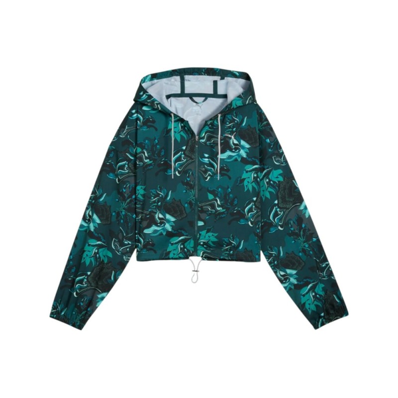 CORTAVIENTOS PUMA 527493-75 VERDE MUJER CORTO ELASTICO