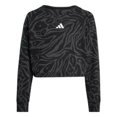SUDADERA NEGRA NIÑA ADIDAS