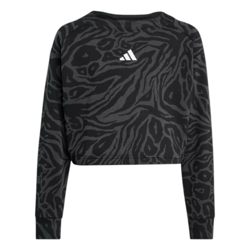 SUDADERA NEGRA NIÑA ADIDAS