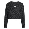 SUDADERA NEGRA NIÑA ADIDAS