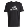Camiseta negra Adidas negra hombre JM6381