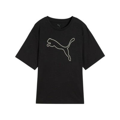 Camiseta negra Puma negra mujer