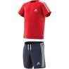 CONJUNTO ADIDAS I 3S SPORT SET HF1905 ROJO Y NEGRO NIÑO