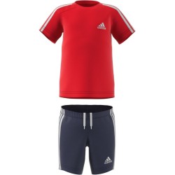 CONJUNTO ADIDAS I 3S SPORT SET HF1905 ROJO Y NEGRO NIÑO
