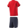 CONJUNTO ADIDAS I 3S SPORT SET HF1905 ROJO Y NEGRO NIÑO