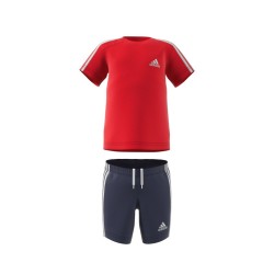 CONJUNTO ADIDAS I 3S SPORT SET HF1905 ROJO Y NEGRO NIÑO