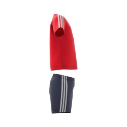 CONJUNTO ADIDAS I 3S SPORT SET HF1905 ROJO Y NEGRO NIÑO