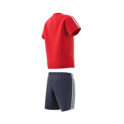 CONJUNTO ADIDAS I 3S SPORT SET HF1905 ROJO Y NEGRO NIÑO