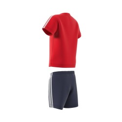 CONJUNTO ADIDAS I 3S SPORT SET HF1905 ROJO Y NEGRO NIÑO