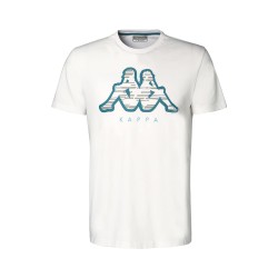 CAMISETA KAPPA GALINA GRAPHIK 36181IW BLANCA HOMBRE MANGA CORTA