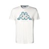 CAMISETA KAPPA GALINA GRAPHIK 36181IW BLANCA HOMBRE MANGA CORTA