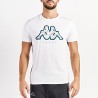 CAMISETA KAPPA GALINA GRAPHIK 36181IW BLANCA HOMBRE MANGA CORTA