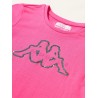 CAMISETA KAPPA GIAGLIONE 361C6CW-V27 ROSA NIÑA MANGA CORTA ALGODON