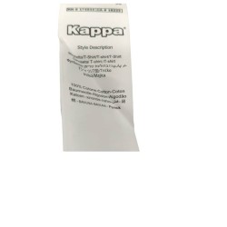 CAMISETA KAPPA  LOGO ERYX 381H1DW-001 BLANCA HOMBRE MANGA CORTA ALGODON