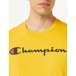 CAMISETA CHAMPION YS074 AMARILLA HOMBRE MANGA CORTA