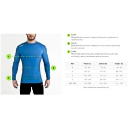 CAMISETA TÉRMICA JOMA  BRAMA ACADEMY 3477 BLANCA UNISEX JUNIOR