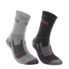 Calcetines 2 pares Grises +8000 C19202 24I hombre Trekking