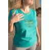 Camiseta clasica verde SLX verde mujer