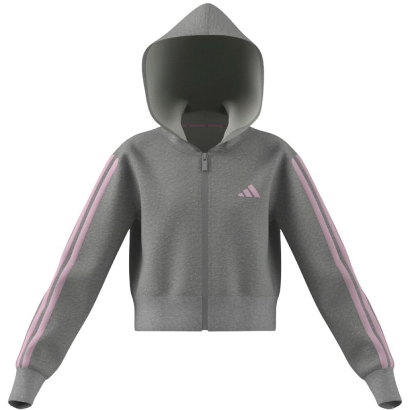 Chaqueta Gris ADIDAS JG 3S FT FZ CRO