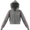 Chaqueta Gris ADIDAS JG 3S FT FZ CRO