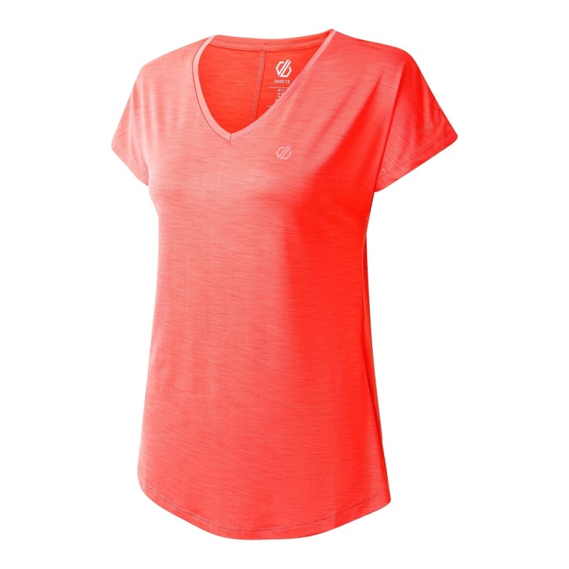 Camiseta pico rosa Dareb rosa mujer