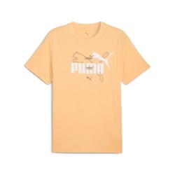 Camiseta Amarilla manga corta Puma-ESS LOGO LAB Summer Tee-684671-41-NARANJA UNISEX