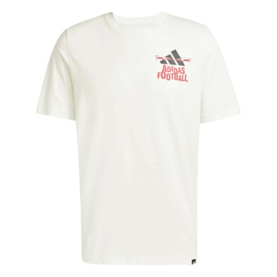 Camiseta manga corta Adidas-FUN SLOGAN G T-JD8215 BEIGE-HOMBRE