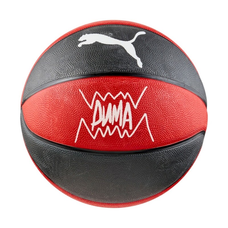 BALON BALONCESTO PUMA PLAYGROUND  084688-02 NEGRO-ROJO  CAUCHO