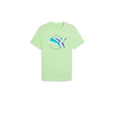 Camiseta manga corta Verde Puma-GRAPHICS Multiple Cat Logo Tee-684826-49-VERDE UNISEX