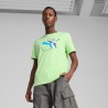 Camiseta manga corta Verde Puma-GRAPHICS Multiple Cat Logo Tee-684826-49-VERDE UNISEX