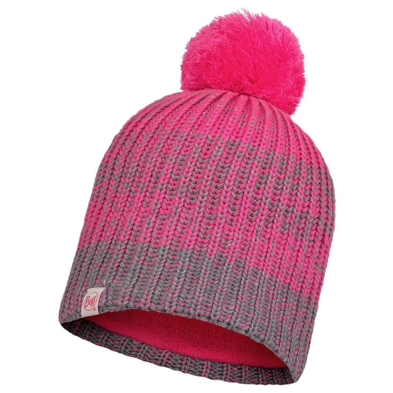 GORRO PUNTO rosa Knitted &Fleece Band Hat-Gella Pump Pink 123542