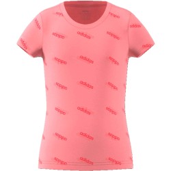CAMISETA  ADIDAS YG FAV T FM0749 ROSA NIÑA MANGA CORTA