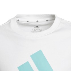 CAMISETA ADIDAS B BL T HE9282 blanca unisex manga corta