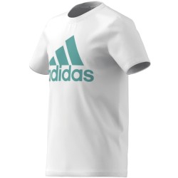 CAMISETA ADIDAS B BL T HE9282 blanca unisex manga corta