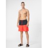 BAÑADOR 4F-BOARD SHORTS  M025 4FSS23UBDSM025-62N NEGRO-ROJO HOMBRE PLAYA