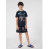 PANTALON CORTO 4F-BOARD SHORTS  M021 4FJSS23UBDSM021-90A NEGRO NIÑO