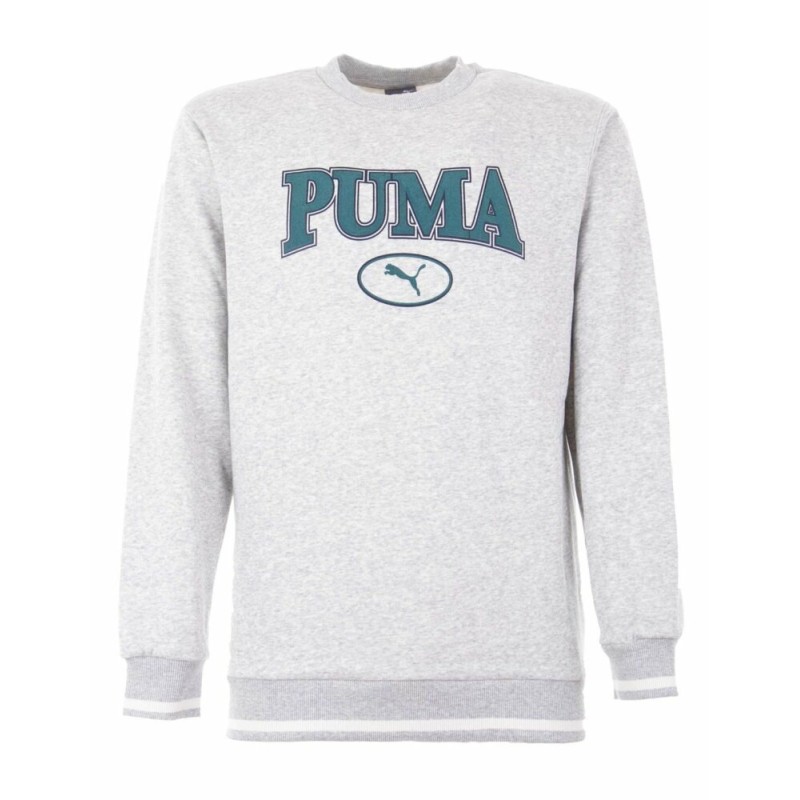 PUMA Sudadera-PUMA SQUAD Crew FL B-676355-04-GRIS CLARO Niño