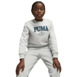 PUMA Sudadera-PUMA SQUAD Crew FL B-676355-04-GRIS CLARO Niño