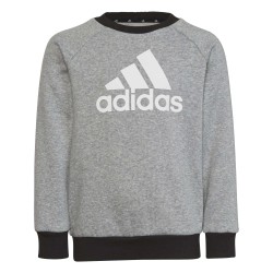 CHANDAL ADIDAS-LK BOS JOG FL HM9392 BRGRIN/BLANCO NIÑO ALGODON