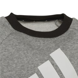 CHANDAL ADIDAS-LK BOS JOG FL HM9392 BRGRIN/BLANCO NIÑO ALGODON