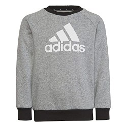 CHANDAL ADIDAS-LK BOS JOG FL HM9392 BRGRIN/BLANCO NIÑO ALGODON