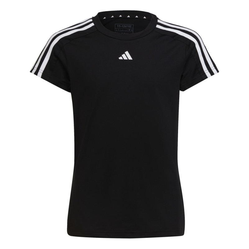 CAMISETA ADIDAS-G TR-ES 3S T-HR5772 NEGRA UNISEX TRANSPIRABLE