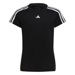 CAMISETA ADIDAS-G TR-ES 3S T-HR5772 NEGRA UNISEX TRANSPIRABLE
