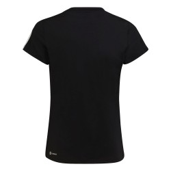 CAMISETA ADIDAS-G TR-ES 3S T-HR5772 NEGRA UNISEX TRANSPIRABLE