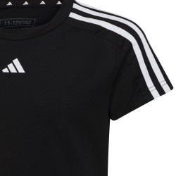 CAMISETA ADIDAS-G TR-ES 3S T-HR5772 NEGRA UNISEX TRANSPIRABLE
