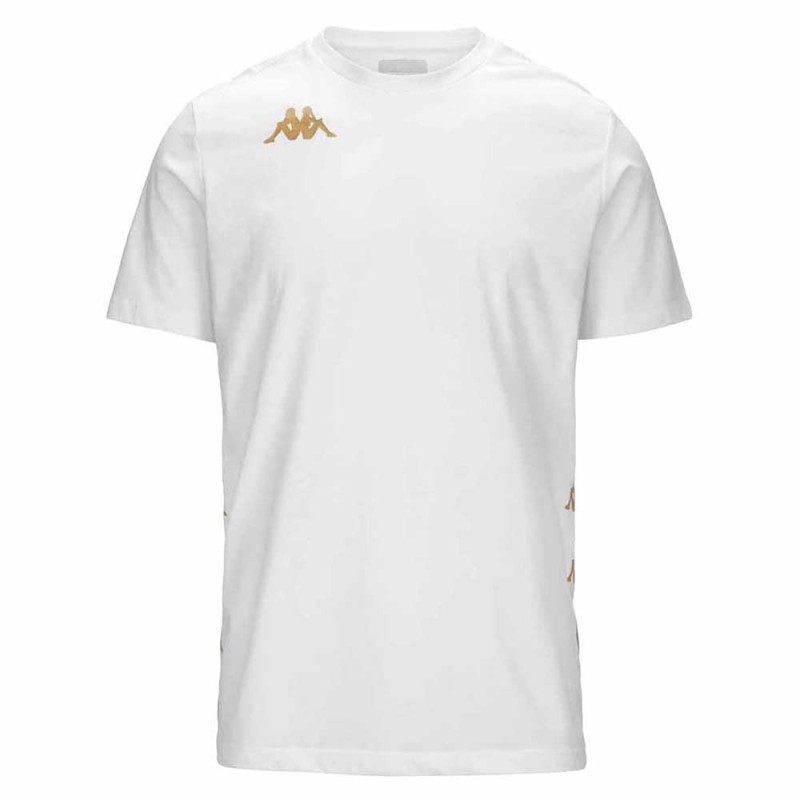 CAMISETA KAPPA-GIOVO-001 381P1EW-001 BLANCA HOMBRE MANGA CORTA