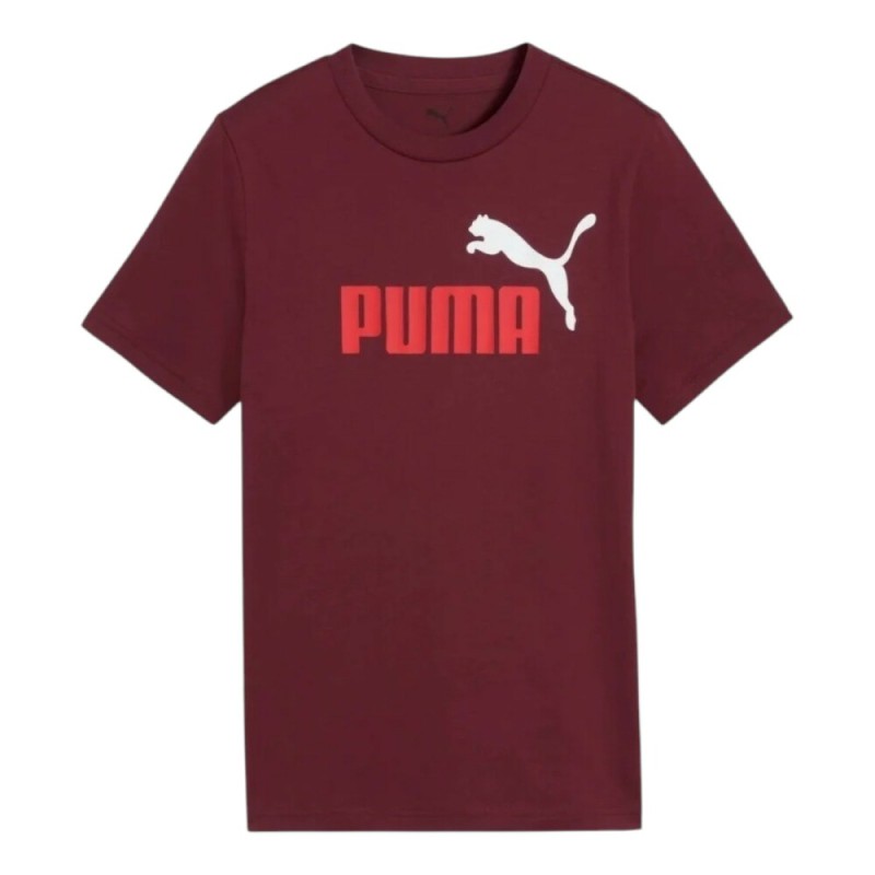 CAMISETA GRANATE PUMA ESS 2 COLOR Nº1 LOG. ruby ummer 685778-96