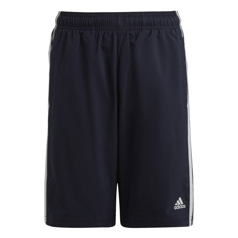 PANTALON CORTO ADIDAS-U 3S WN SHORT-IC6822 AZUL MARINO NIÑO CLASICO